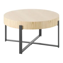 Couchtisch Runner Holz, Metall, Holzwerkstoff 80/42 cm 