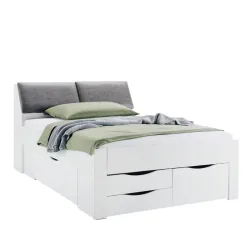 Stauraumbett In Weiss Ca. 140x200cm 140/200 cm Weiss 