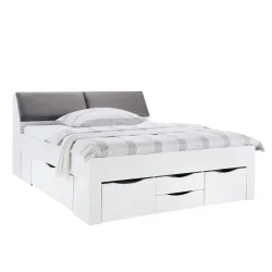 Stauraumbett In Weiss Ca. 180x200cm 180/200 cm Weiss 