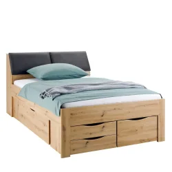 Stauraumbett In Eiche Artisan Ca. 140x200cm 140/200 cm Eiche Artisan 