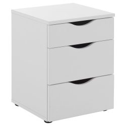 Nachtkästchen In Weiss 40/55/39 cm Weiss 