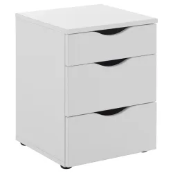 Nachtkästchen In Weiss 40/55/39 cm Weiss 