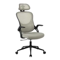 Drehstuhl Polly Netzbespannung Schwarz, Beige 