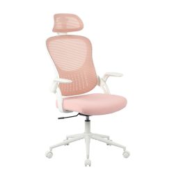 Drehstuhl Polly Netzbespannung Weiss, Pink 