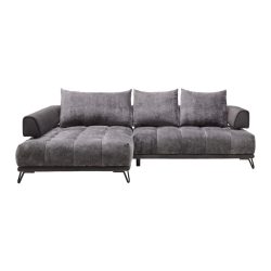 Ecksofa Morgan Graphitfarben Graphitfarben 