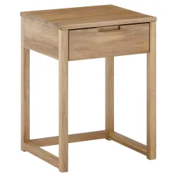 Nachttisch In Eichefarben 45/60/40 cm massiv Eiche Eichefarben 