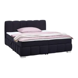 Boxbett Elaris -Exklusiv- -Top- 200/200 cm Schwarz 