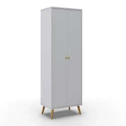 Drehtürenschrank In Weiss 