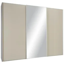 Schwebetürenschrank Sonate Rom Ca. 280x222x68 Cm 280/222/68 cm Hellgrau, Sandfarben 
