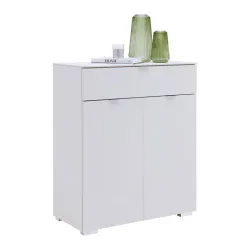 Kommode Sonate In Weiss , 80/96/40 cm , 1 Schublade(n) 