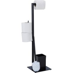 Wc-bürstenkombination Gregotti 2 In Schwarz Metall Kunststoff 