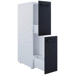 VCM - Nischenschrank Sadilo L, One Size, Weiss / Anthrazit