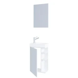 VCM - 3-tlg Badmöbel Set, One Size, Weiss