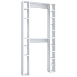 Waschmaschinenschrank Weiß Ca. 98x199x18cm 98/199,5/18 cm 