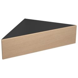 Nachttisch Usal S 60/15/42,4 cm Schwarz, Honigeiche 