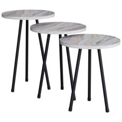 Beistelltischset Mirola Holzwerkstoff 35/51,8/35 cm 