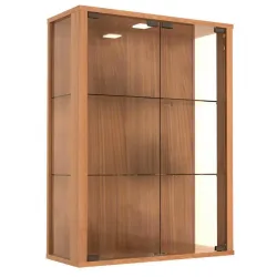 Hängevitrine Udina Led Nussbaumfarben 