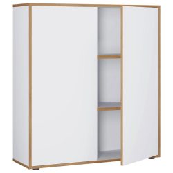 Aktenschrank Salia B100 Weiss/honigeiche  Weiss, Honigeiche 