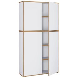 VCM - Büroschrank Sideboard Salia 5fach B100, One Size, Weiss