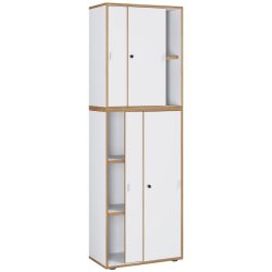 Aktenschrank Salia B60  Weiss, Honigeiche 