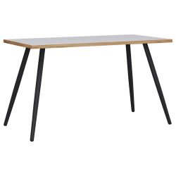 Schreibtisch Salia Honigeiche/weiss 110/50/70 cm Weiss, Honigeiche 
