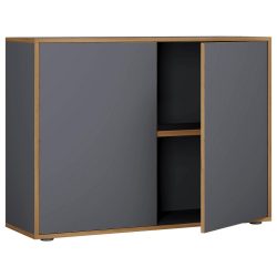 Aktenschrank Salia B100  Anthrazit, Honigeiche 