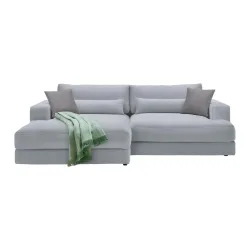 Ecksofa Fabiona Links Grau 
