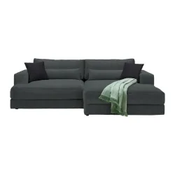 Ecksofa Fabiona Rechts Graphitfarben Graphitfarben 