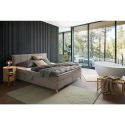 Boxbett Veloria Grau Ca. 160x200cm 160/200 cm Grau 