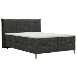 Boxbett Veloria Schwarz Ca. 140x200cm 140/200 cm Schwarz 