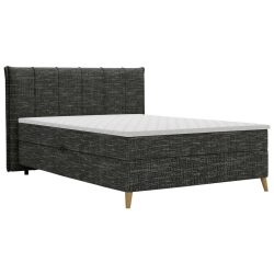 Boxbett Veloria Schwarz Ca. 140x200cm 140/200 cm Schwarz 
