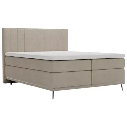 Boxspringbett Cromo Beige 180/200 cm Beige 