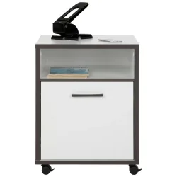 Rollcontainer In Grau/weiss 49,8/64,6/52,2 cm 