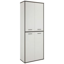 Mehrzweckschrank In Grau/weiss 84,5/226,4/41,5 cm 