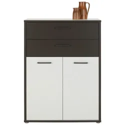 Regalkombination In Grau/weiss , 84,5/115,1/41,5 cm , 