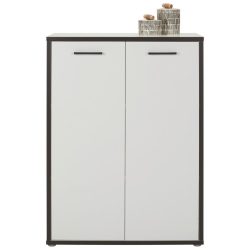 Regalkombination In Weiss/grau 84,5/115,1/41,5 cm 