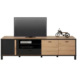 Tv-element In Schwarz/artisan Eiche 