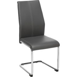 Schwingstuhl Eni In Grau  Lederlook 