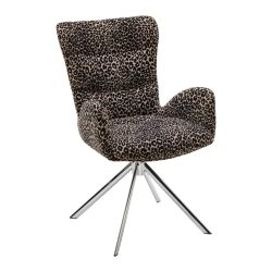Sessel Liam -Trend- Webstoff Schwarz, Chromfarben 
