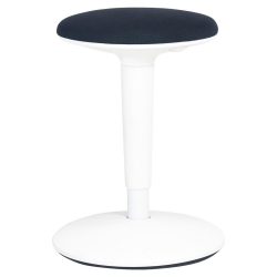 Bürohocker Spin Weiss/schwarz 