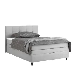 Boxspringbett Miami In Grau Ca. 140x200cm 140/200 cm Grau 