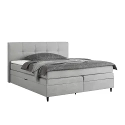 Boxspringbett Miami In Grau Ca. 160x200cm 160/200 cm Grau 