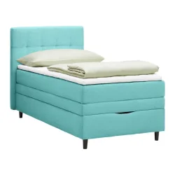 Boxspringbett Miami In Türkis Ca. 90x200cm 90/200 cm Türkis 