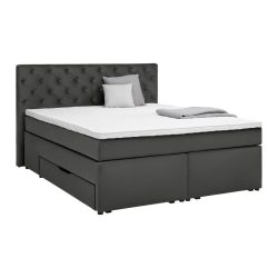 Boxspringbett Chester Graphitfarben Ca. 160x200cm 160/200 cm Graphitfarben 