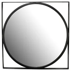 Wandspiegel Wl7.100 54/54/2,5 cm , Schwarz 