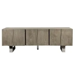 Lowboard Lowboard Smoked Grey massiv Akazie Grau 