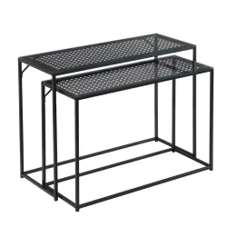 Beistelltischset Wl7.331 Glas 100/40/77 cm 