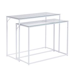 Beistelltischset Wl7.332 Glas 100/40/77 cm 