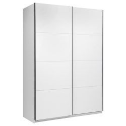 Schwebetürenschrank Family Weiss Hochglanz 150/212/62 cm Weiss 