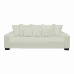 Bigsofa Matteo Weiss Holz Weiss 